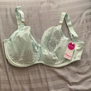 NWT Freya Starlight Side Support Bra US 32J Blue Green